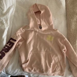 FREECITY free city pink cropped hoodie